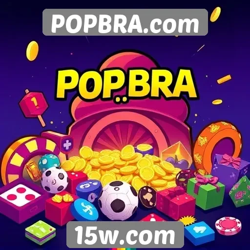 Recursos exclusivos do site POPBRA com foco em jogos